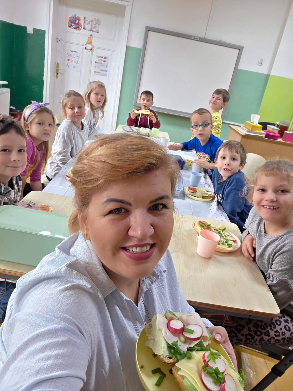 Zdrowe śniadanie u pierwszaków